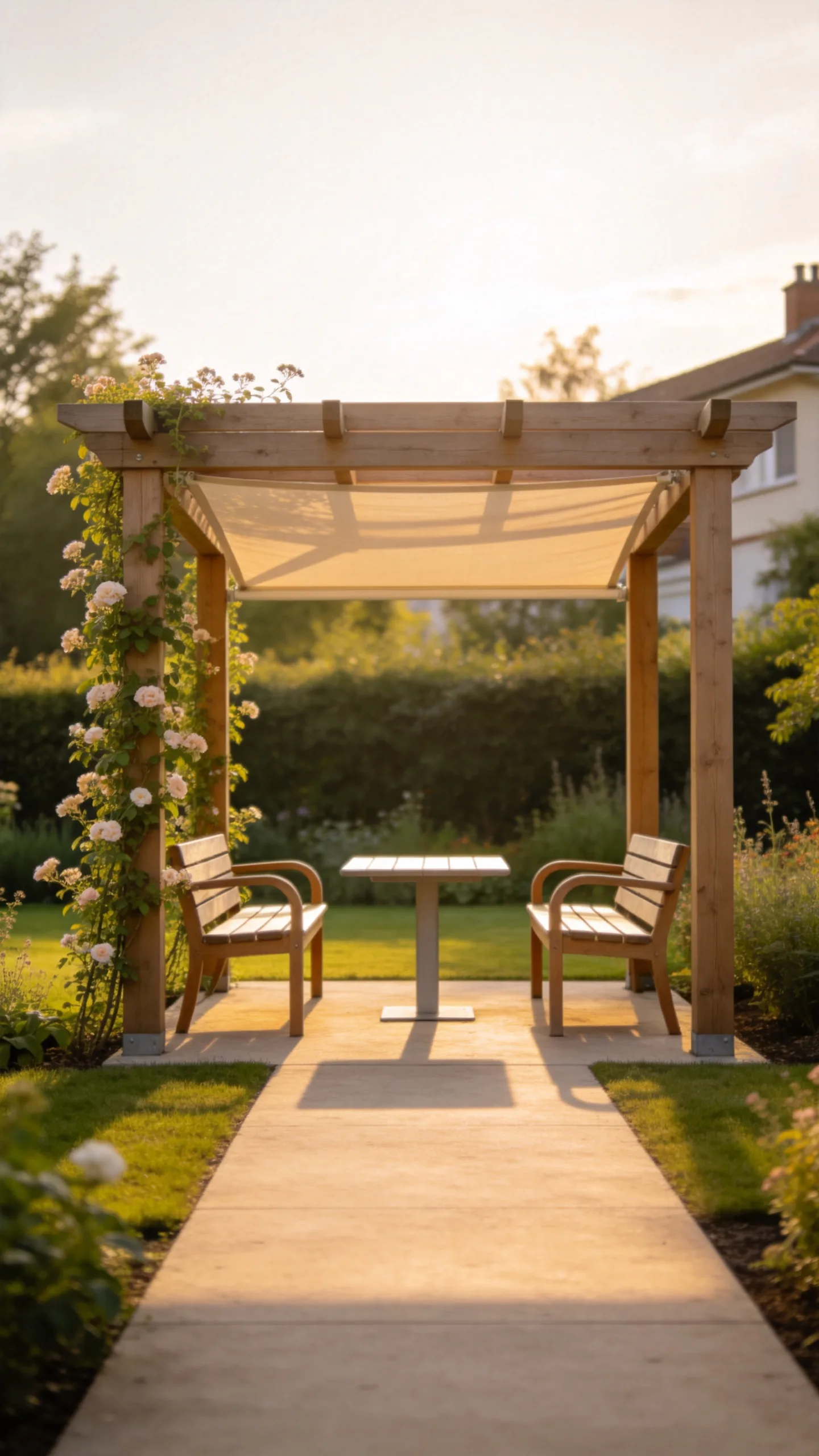 9. Add a Shaded Resting Pergola