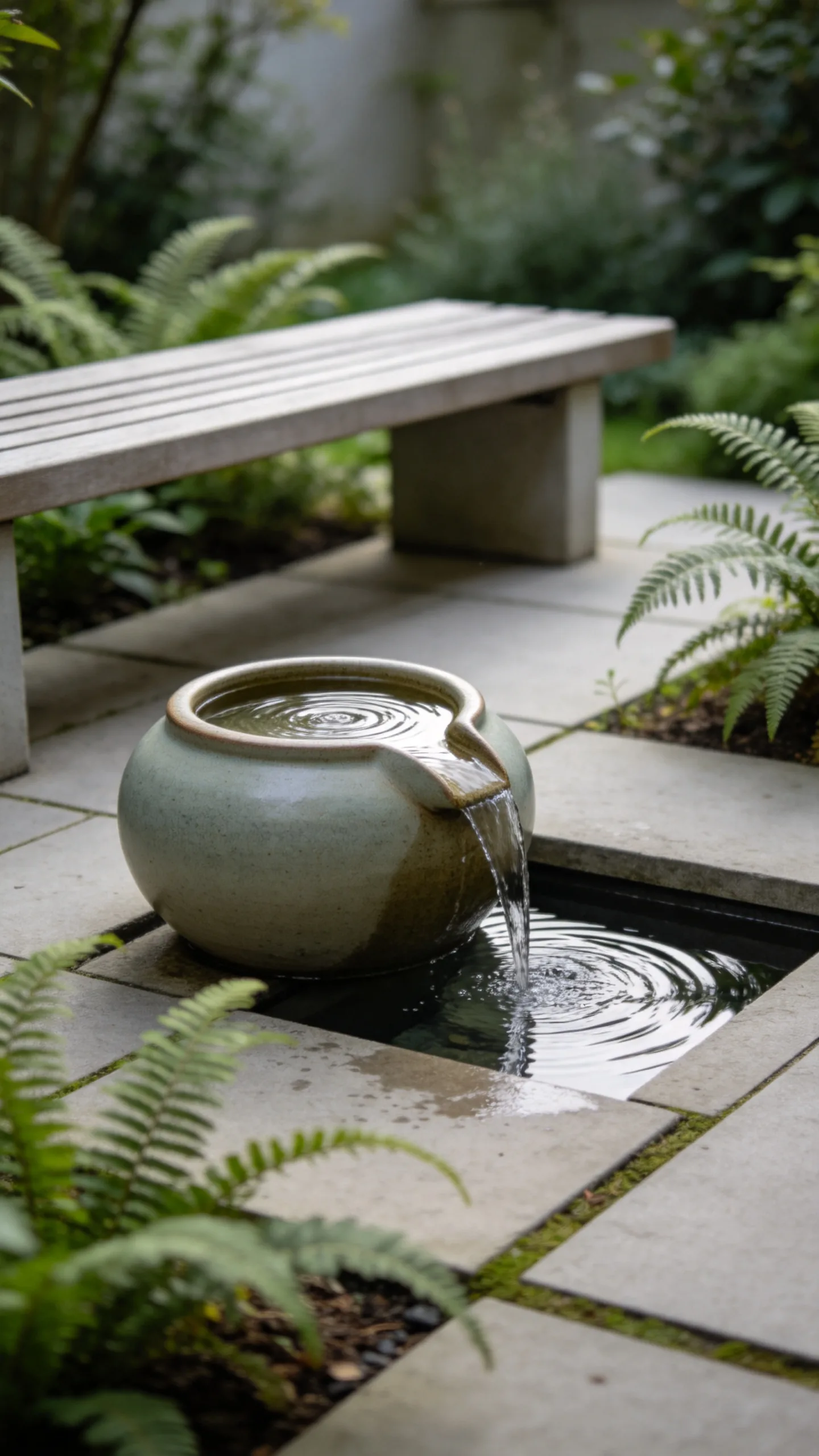 4. Add a Small Recirculating Water Feature