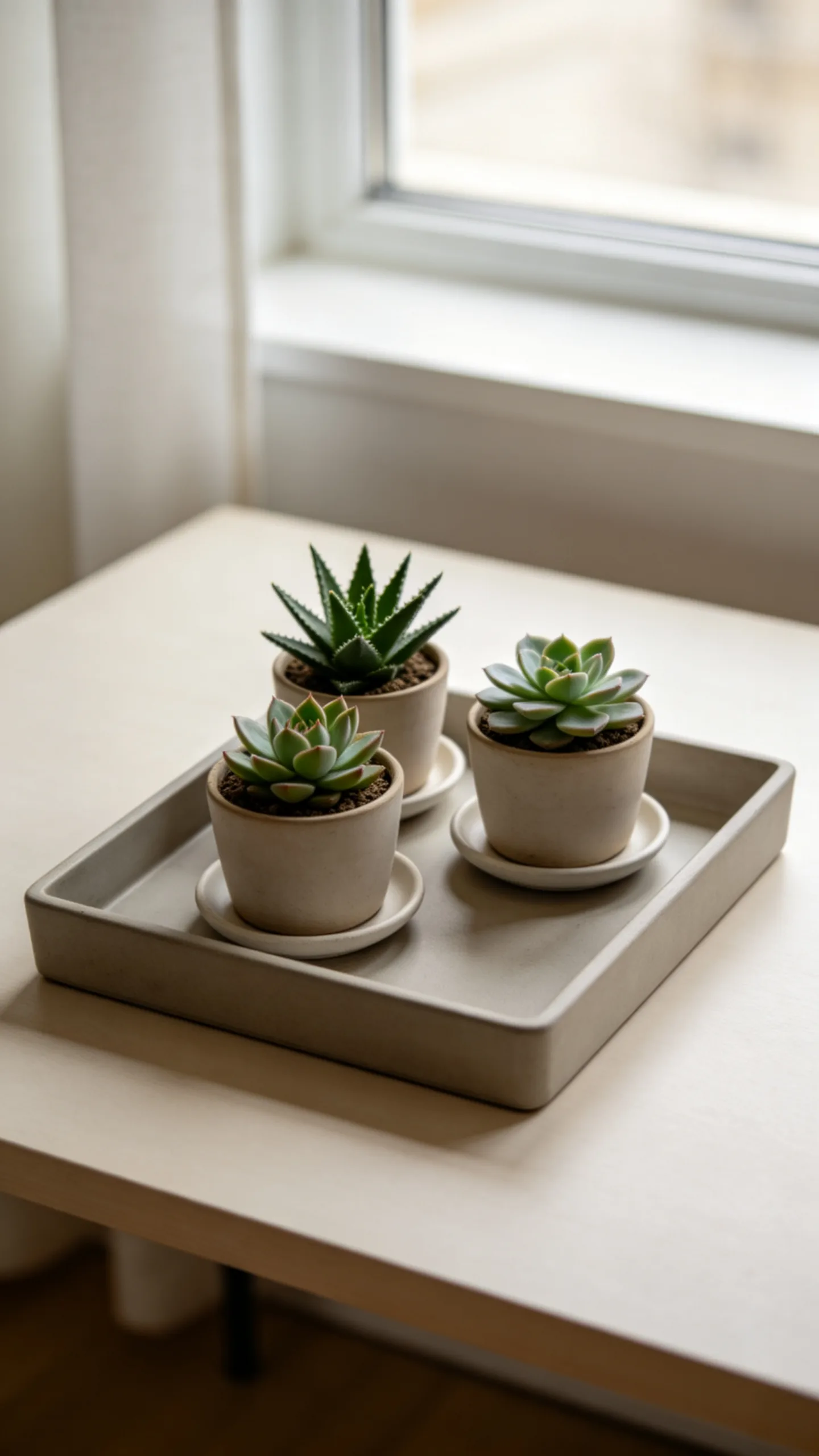 2. Three-Pot Succulent Tray