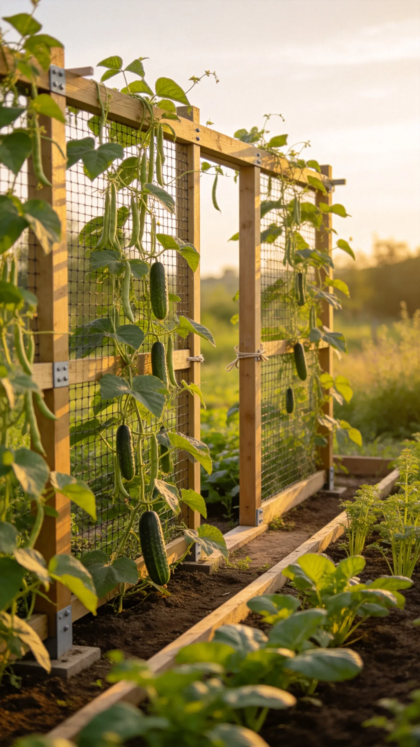 10. Add a Trellis Screen for Vertical Growing