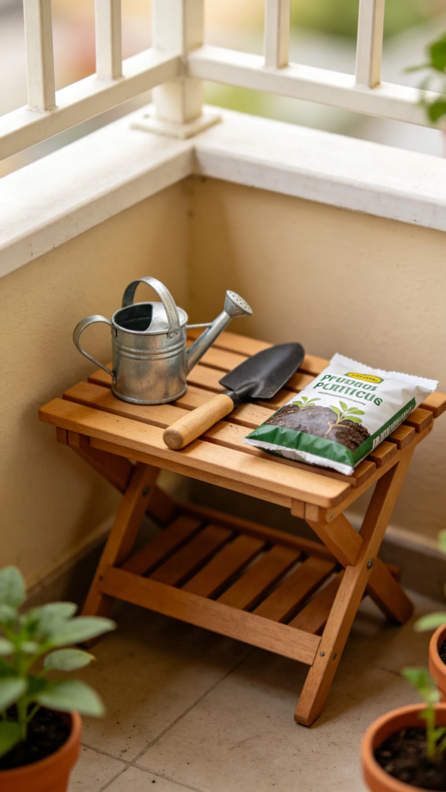 6. Turn One Corner Into a Mini Potting Station