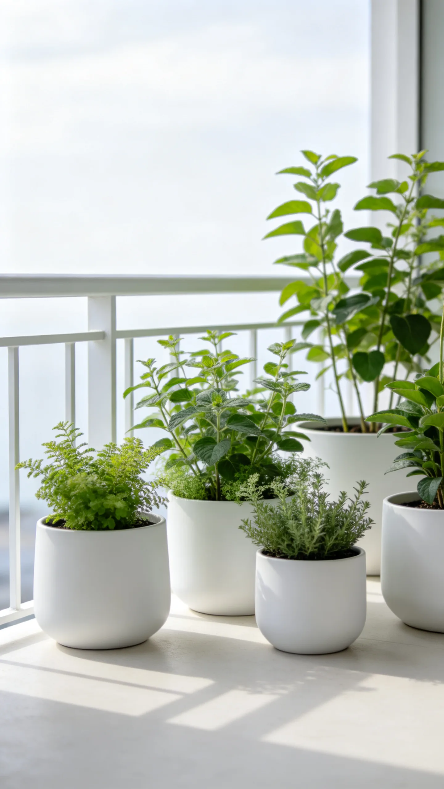 12. Use Matching Pots for a Cleaner Small-Space Look