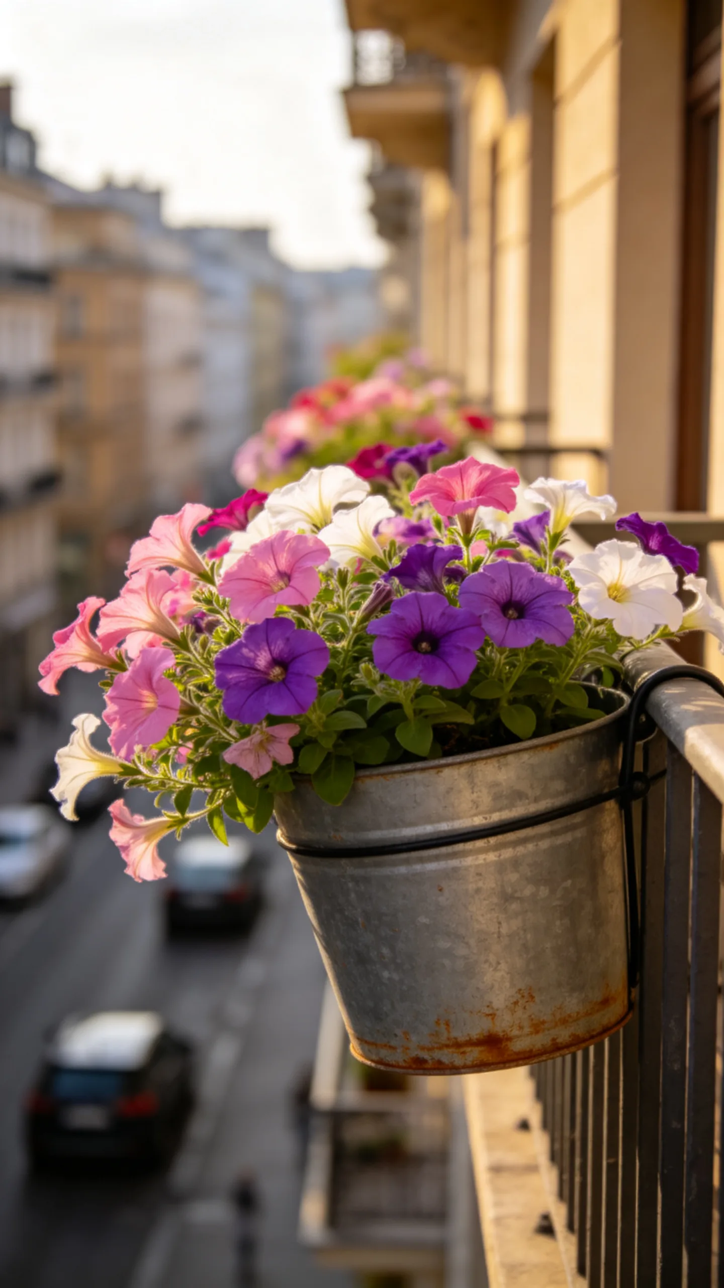 2. Use Railing Planters to Free Up Floor Space