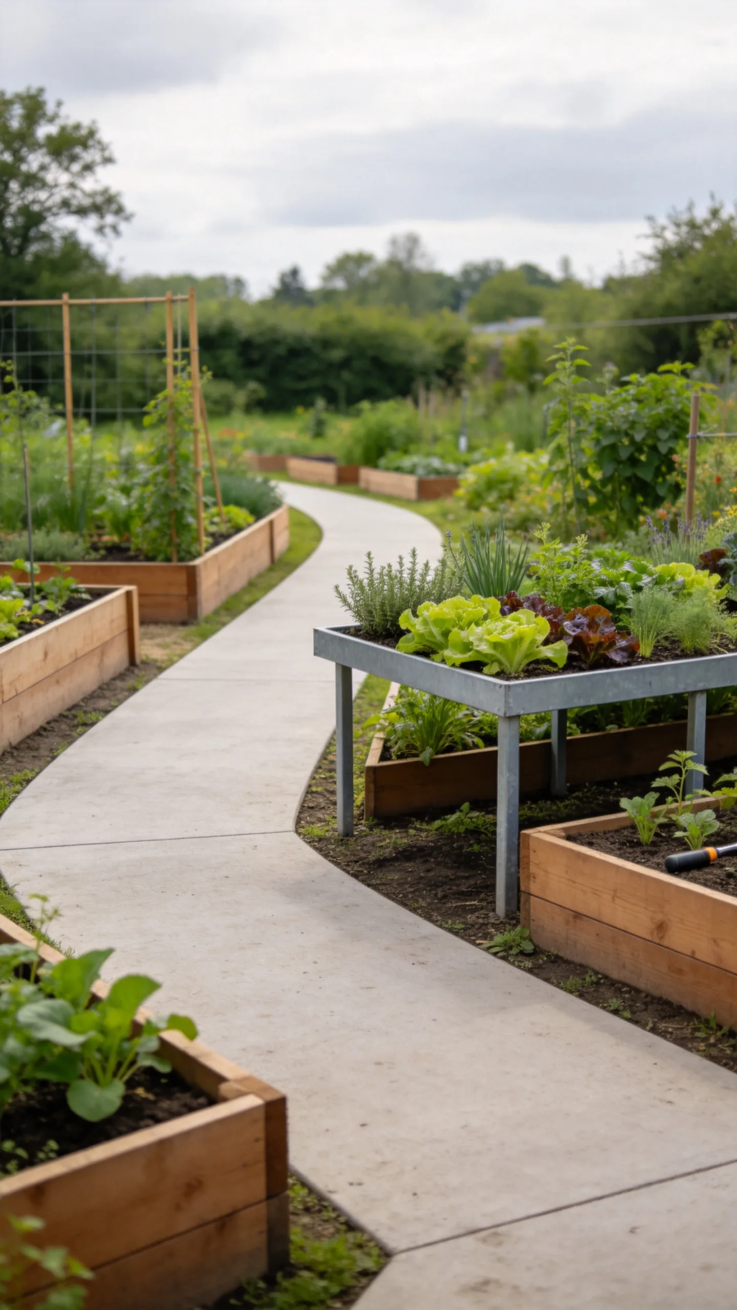 16. Use Wide Paths for Wheelbarrow and Accessibility